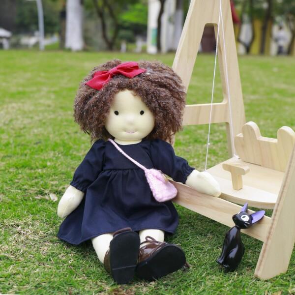 BlissfulPixie Waldorf Doll 手作り人形 - Ignacy 12\" 柔らかい 女の子 かわいい ぬいぐるみ 子供たちに最適の画像