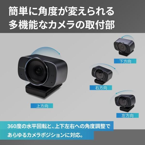 MAXHUB 会議用 Webカメラ 4K 1200万画素 120°広角 オートフレーミング