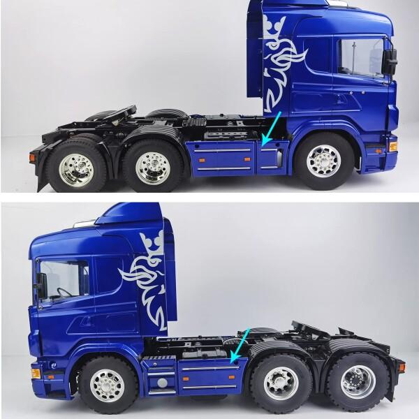 TRZX タミヤ 1/14 RC トレーラートラック R620用 サイドパネルトリム
