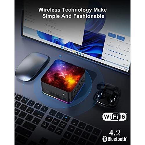 ミニPC celeron N97（最大3.6GHz）mini PC 16GB LPDDR5 512GB m.2 SSD 