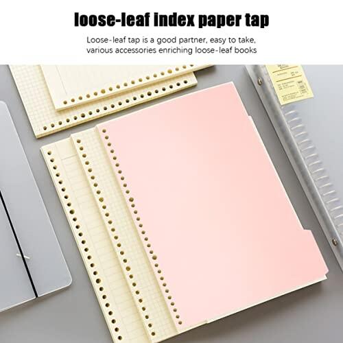 TOYANDONA ファイル インデックス 仕切りカード シート a4 30穴