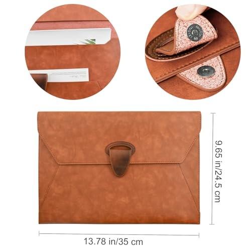 VANRA 書類ケース PUレザー A4サイズ ファイルフォルダー 2ポケット