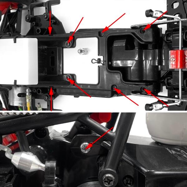 TRZX 1/10 タミヤ 58391 ホットショット 4WD RCカー用 センター