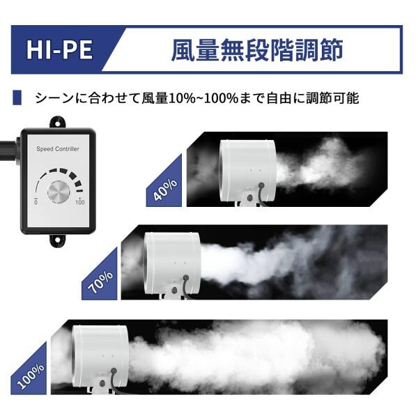 Hon&Guan ダクトファン 150mm 強力 無段階調速可能 金属ケース Hon&Guan ダクトファン 150mm 強力 無段階調速可能 金属ケース
