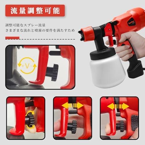 Howhite スプレーガン 塗装 電動スプレーガン 家庭用 小型 電動 Howhite スプレーガン 塗装 電動スプレーガン 家庭用 小型 電動