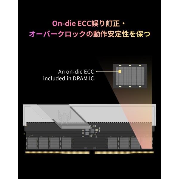 Acer Predator Vesta II DDR5 6800MHz デスクトップPC用メモリ 32GB