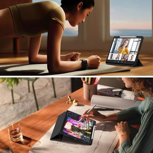 zoyu iPad Air 13インチ M3/M2 ケース 2025/2024 Pro 12.9インチ 第6/5