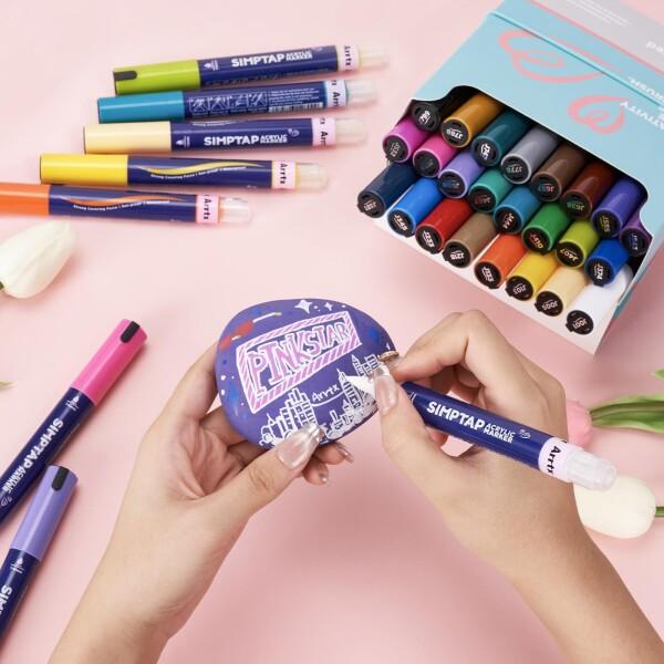 ARTCY アクリルペイントペン - 12本のアクリルペイントマーカー 中字 Amazon | ARTCY アクリルペイントペン - アクリルペイント