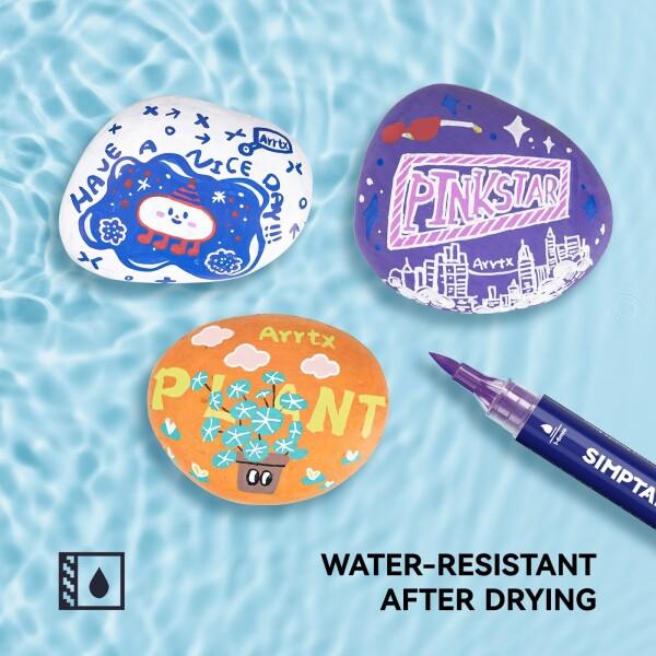 アクリルマーカー Arrtx アクリルマーカー Simptapシリーズ ペイントペン ブラシ