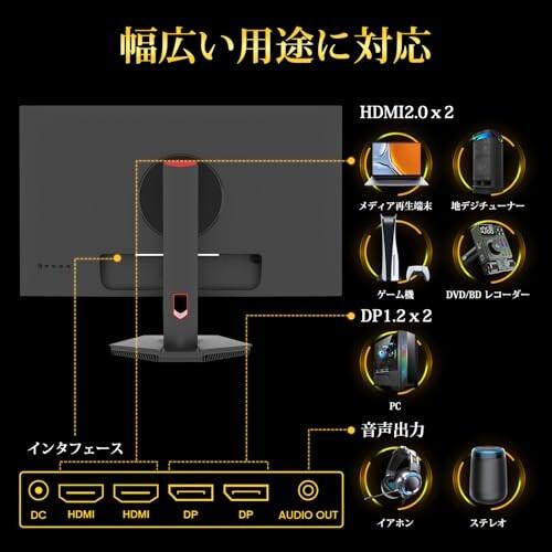Minifire ゲーミングモニター24インチIPSパネル180Hz WQHD  