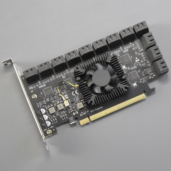 GLOTRENDS SA3824 24ポートPCIe X16 SATA3.0拡張カード、OSブートをサポート、Windows,Linux,Mac OS,NASと互換性あ_1