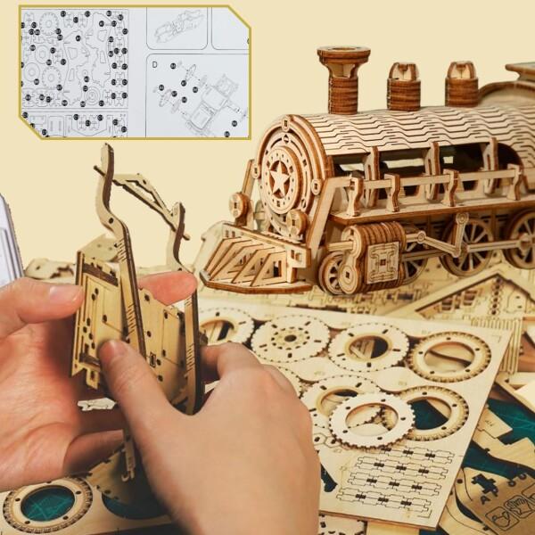 med358) 3D 立体パズル 木製パズル 工作キット 知育玩具