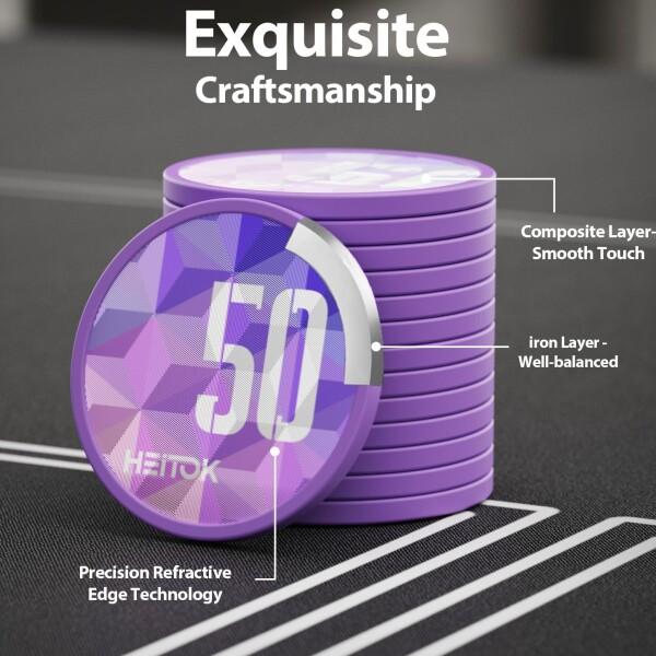HEITOK ポーカーチップ ポーカーセット 500枚 数字入り 11.5g