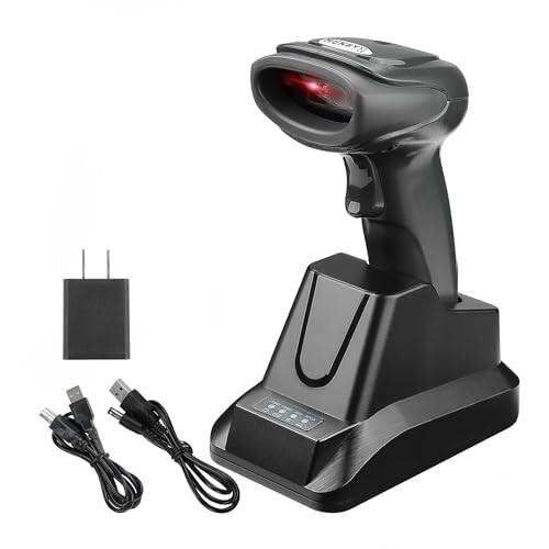 MUNBYN バーコードスキャナー 2.4Gワイヤレス&Bluetooth機能&USB有線
