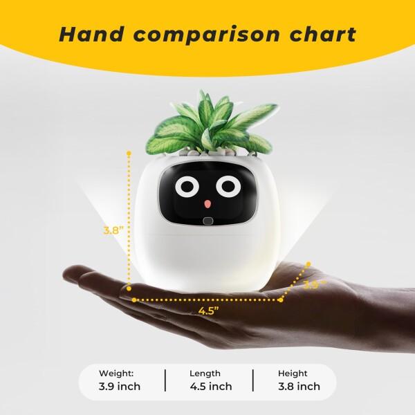 PLANTSIO スマートペットプランター ロボットガイダンス 絵文字付き 絵文字付き 愛らしい植物の仲_2
