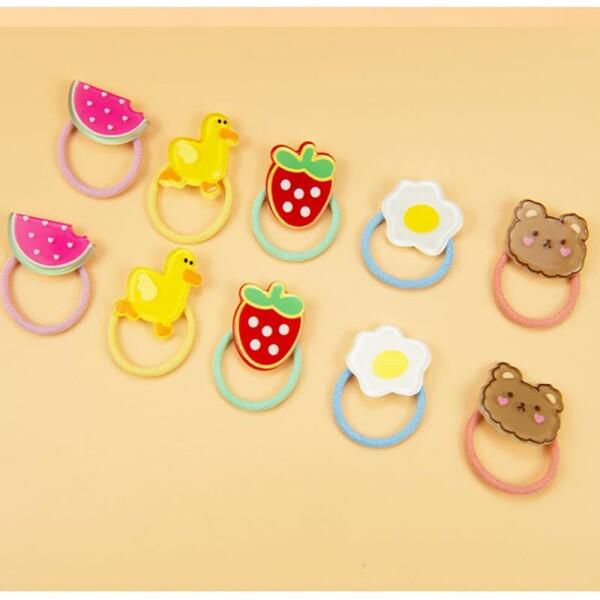 ヘアゴム キッズ 髪ゴム ヘアアクセサリー ベビーヘアゴム 可愛い