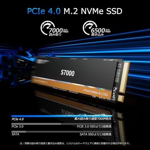 SANZANG MASTER S7000 SSD 1TB NVMe M.2 PCIe Gen 4x4、M.2 2280 3D