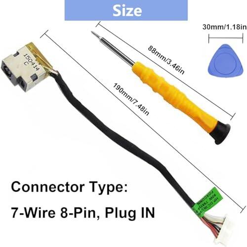 Connettore di Alimentazione DC Power Jack PER HP Pavilion 799749-S17 799749- Y17