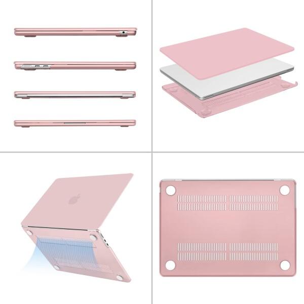 Coque MacBook Air 13 Pouces M4/M3/M2 2022-2025 - Transparente, Avec Protège-clavier Et Film écran - 6