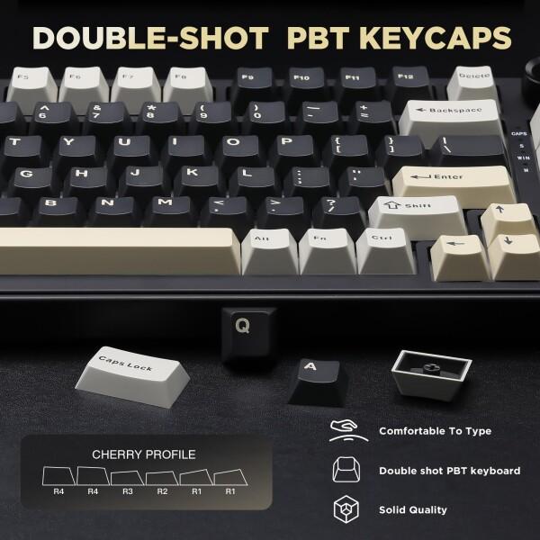 YUNZII B75 75% 有線 メカニカルキーボード ホットスワップ対応