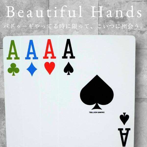 TRILLION GAMING playing Card 4色トランプ (CANDY PINK)カット TRILLION GAMING playing Card 4色トランプ (CANDY PINK)カット