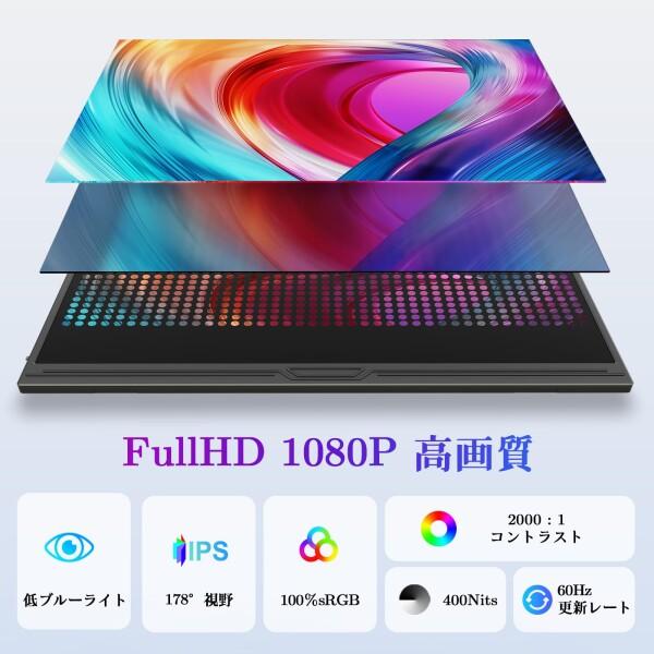 COOLHOOD モバイルモニター 15.6インチ モバイルディスプレイ COOLHOOD モバイルモニター 15.6インチ モバイルディスプレイ