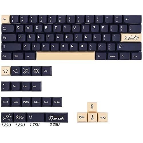 XDAプロファイルPBTキーキャップ60%、カスタムゲーミングキー XDAプロファイルPBTキーキャップ60%、カスタムゲーミングキー