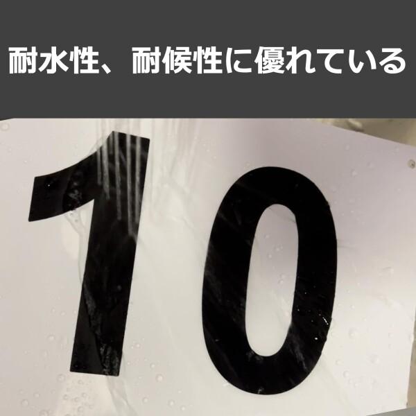 XILIWU 駐車場番号プレート 20枚セット 250×165mm 1.5mmPVC製 穴あり 角丸 (No.1~No.20)の画像