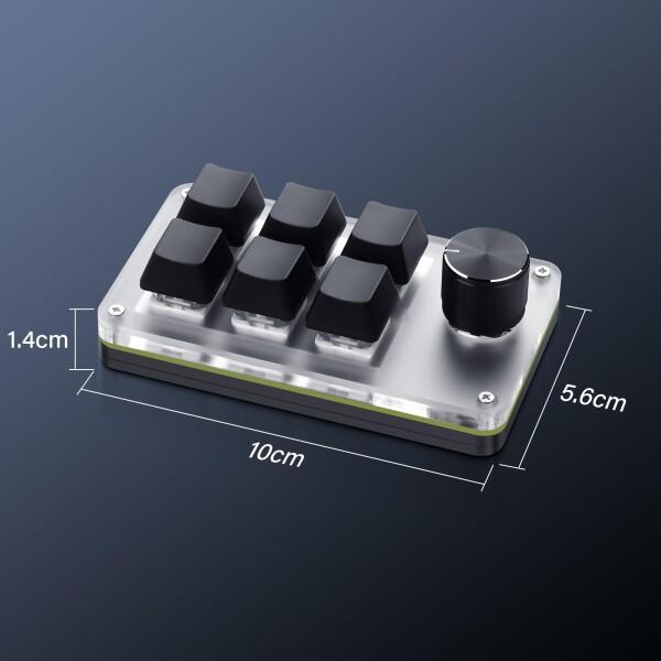 SinLoon ミニ・マクロ・プログラマブル・キーボード USB ミニ 6 キー 1