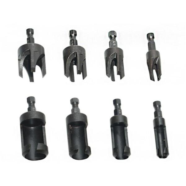 木ダボドリル 木工ドリル ダボ錐 六角軸 ホールソー 穴あけビット 炭素鋼 四歯面取りカッター の商品画像