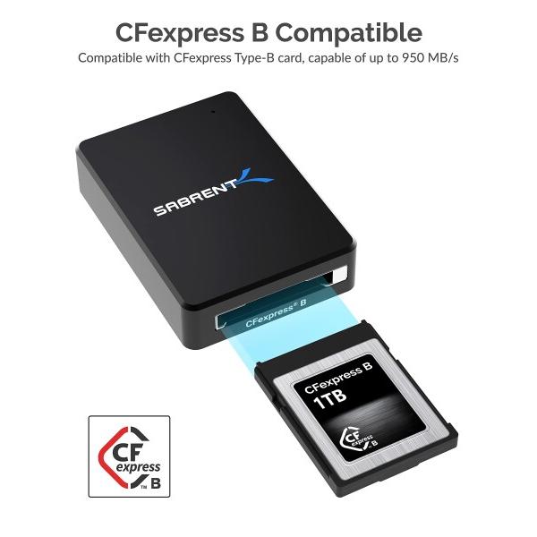 SABRENT CFexpress Type-B カードリーダー USB 3.2 10Gbps対応 (CR-CFER)