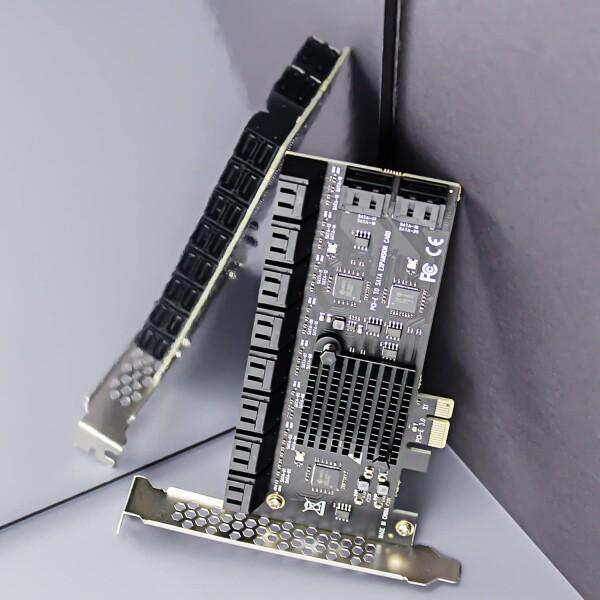 GLOTRENDS SA3120-C 20ポート 増設ボード PCIe X1 SATA拡張カード