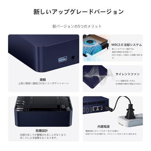 ミニPC Beelink EQ13 Mini Pc 16GB DDR4 500GB SSD 第12世代 ミニPC Beelink EQ13 Mini Pc 16GB DDR4 500GB SSD 第12世代