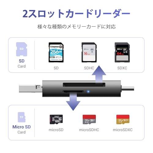 JJC 3in1 SD カードリーダー Type-C 3.0 USB 2.0 ライトニング JJC 3in1 SD カードリーダー Type-C 3.0 USB 2.0 ライトニング