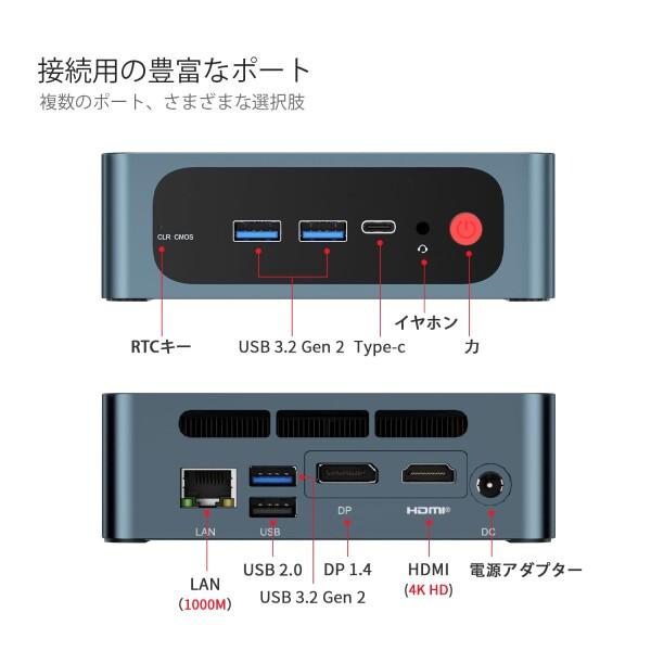 TRIGKEY ミニpc Speed S5 Pro AMD Ryzen 7 5850U(8 コアと 16 TRIGKEY ミニpc Speed S5 Pro AMD Ryzen 7 5850U(8 コアと 16