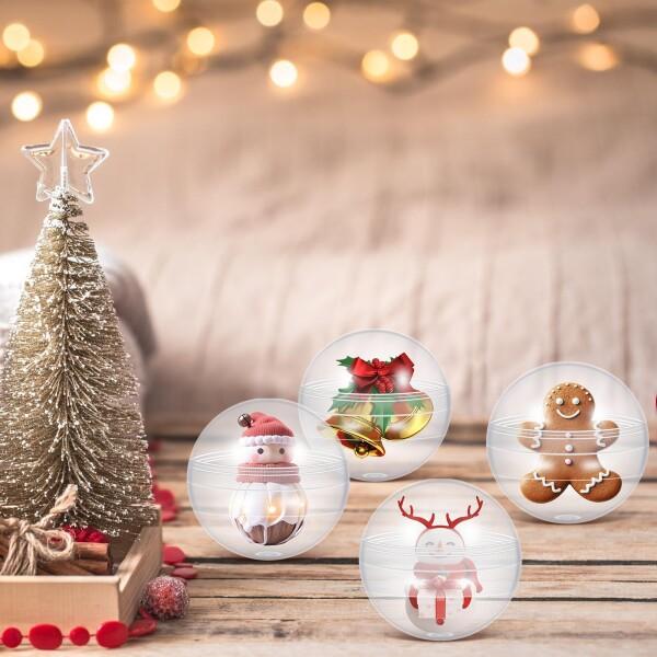 NUOLUX 充填可能なカプセルボール 50個セット プラスチック製 空の