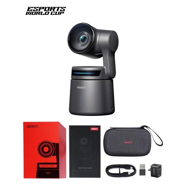 OBSBOT Tail Air ストリーミング PTZ リモート IP カメラ 4K UHD AI 搭載 人 動物 自動追跡 レーザーAF マイ