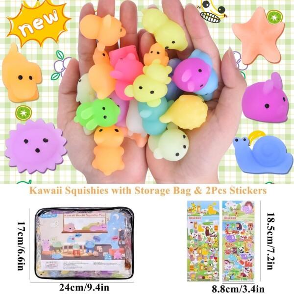 スクイーズ 動物 ストレス解消グッズ 100個 スクイーズセット パ