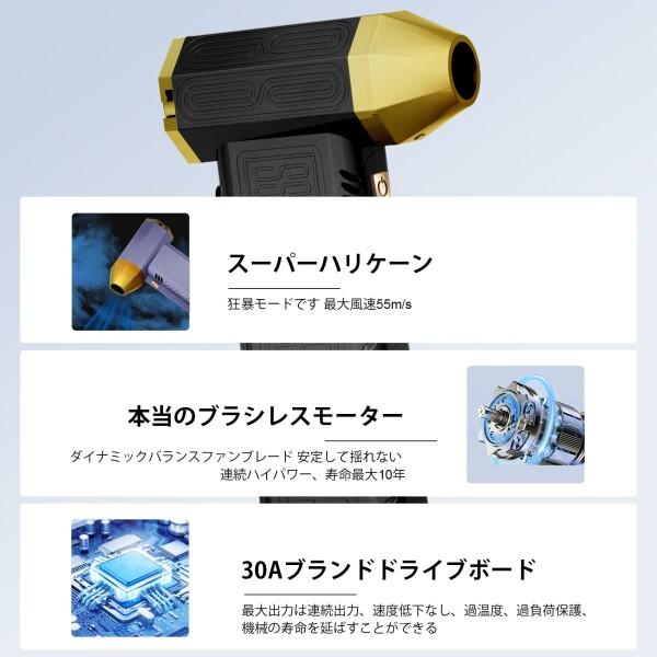 Raydyn 電動エアダスター 超強力 ミニ掃除機 1台2役 300000rpm