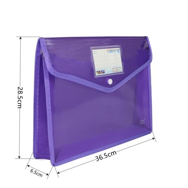 GYWHOOFT 6個 B4ファイルケース、セット ファイル袋 ボタン式 B4サイズ