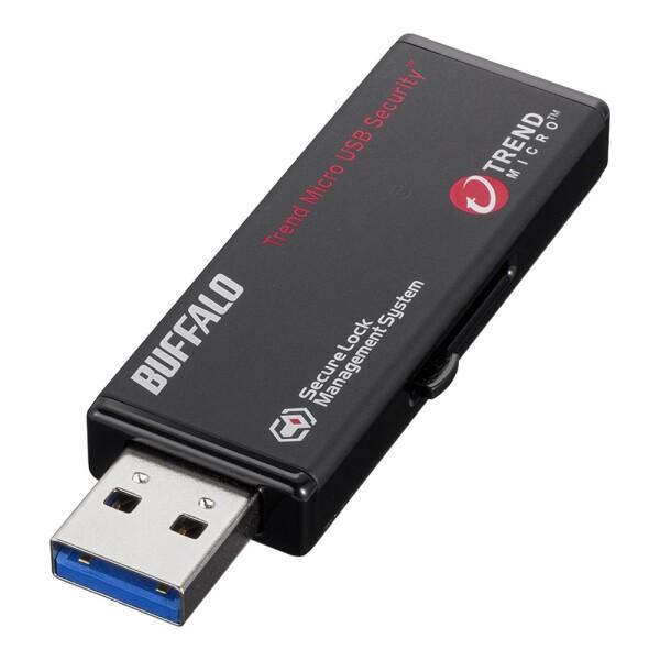 BUFFALO 暗号化機能 管理ツール USB3.0 セキュリティーUSBメモリー ウイルスチェック 32GB RUF3-HS32GTV