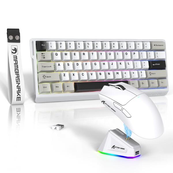 8000Hz ATTACK SHARK×MAMBASNAKE X60HE ラピッドトリガー搭載 60