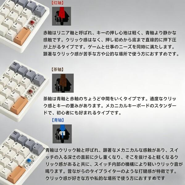 17 キー メカニカルテンキー 有線 赤軸 静音打鍵 矢印キー搭載 PBT