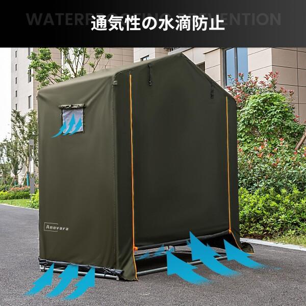 Anovara サイクルハウス バイクガレージ 1〜2台用 グレー Amazon.co.jp: Anovara(アノヴァラ) サイクルハウス バイク