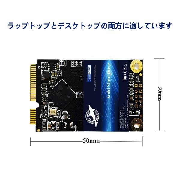 SSD SATA mSATA 250GB Dogfish 内蔵型 Solid State Drive 3年保証 PC/ノート/パソコン/適用 ソリッドステートド_3