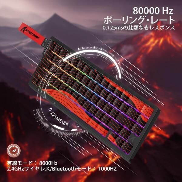 ATTACK SHARK ラピットトリガーキーボードとマウスセット X68PROゲーミングキーボードとX11ゲーミン_4