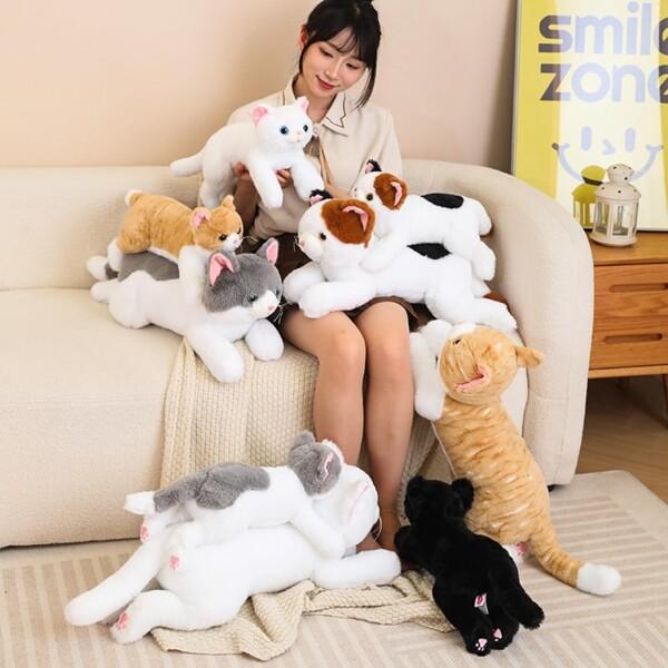 プレゼント 茶トラ 三毛猫 白猫 黒猫 寝具 おもちゃ ぬいぐるみ 猫