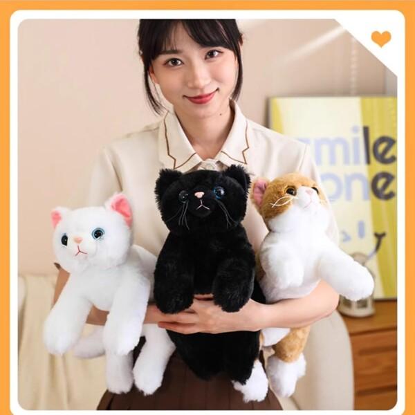 プレゼント 茶トラ 三毛猫 白猫 黒猫 寝具 おもちゃ ぬいぐるみ 猫