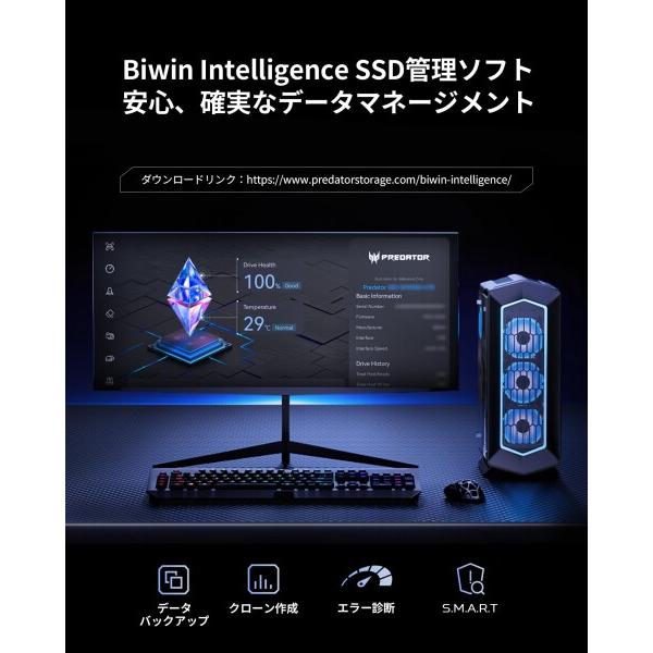Acer Predator GM9000 1TB SSD Gen5×4 超高速(最大読み取り：14000MB/s