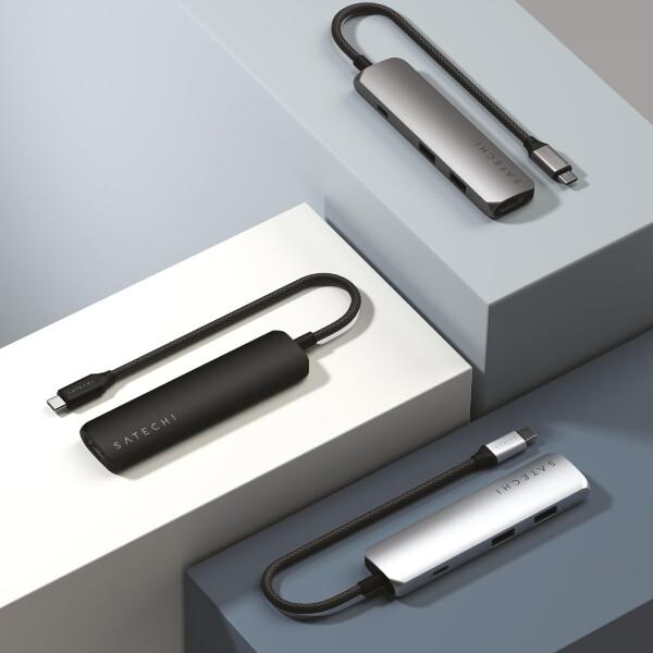 SATECHI 4 in 1 USB-C スリムプラス マルチポートアダプター（100W急速充電ハブ、4K@60Hz HDMI変換器、USB-A_7